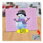 275 Şapka ve Atkılı Kardan Adam 99 Parça Puzzle Yapboz Tablo