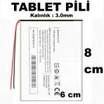 2750 Mah Tablet Bataryası Ölçüler : Kalınlık 3 Mm X 8 Cm X 6 Cm Ceptelb025043