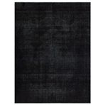 275x380 cm Epir Siyah Vintage Yün El Dokuma Modern Geometrik Etnik Eskitme Desenli Boho Oturma Odası Salon Yolluk Koridor Mutfak Halısı