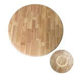28" Ahşap Tembel Susan Döner Tabla 360° Döner Servis Tepsisi Yuvarlak Döner Tabak Yemek Masası için Pürüzsüz ve Sessiz Eğlenmek için Mükemmel (Kütük Kaplama 100 cm/40 inç)