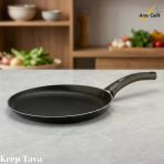 28 Cm Granit Krep Tavası - Siyah