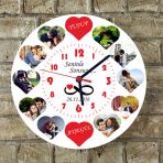28 Cm Yuvarlak Duvar Saati Kisiye Ozel Model 9