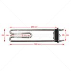 280mm Çeşitli Markalara Uygun Çamaşır Makinesi Rezistansı 1950W