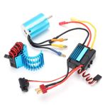 2838 4500KV 4P Sensörsüz Fırçasız Motor, 1/14 1/16 1/18 RC Araba Için 35A ESC Isı Lavabo Birleşik Seti