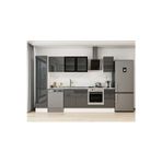285X210 Cm High Gloss Mutfak Dolabı Mb-E80B45S40-3 High Gloss | Antrasit - Suntalam