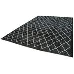 286x389 cm Geometrik Halı Siyah Geometrik Yün El Dokuma Modern Geometrik Etnik Eskitme Desenli Boho Oturma Odası Salon Yolluk Koridor Mutfak Halısı