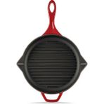 28cm Döküm Demir Yuvarlak Grill Tava Kırmızı - 28cm Yuvarlak Grill
