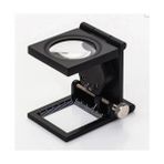 28X28 mm Katlanır Sayaçlı Metal Lüp, 2 LED Işıklı Büyüteç Tekstil TH9005A - Seçenek