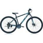 29 Jant Carraro Force 950 Dağ Bisikleti | 40 cm Kadro | 24 Vites | Hidrolik Disk Fren | Mat Siyah-Mavi-Açık Mavi-Gümüş | Blc Bisiklet - Renkli