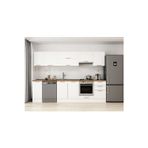 290X210 Cm Klasik Mebran Mutfak Dolabı Beyaz Beyaz M-E80S40S50-1 Mebran | Beyaz - Mdf