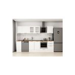 290X210 Cm Klasik Mebran Mutfak Dolabı Beyaz Beyaz M-E80S40S50-3 Mebran | Beyaz - Mdf