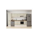 290X210 Cm Klasik Mebran Mutfak Dolabı Beyaz Beyaz Mb-E80B45S45-1 Mebran | Kumtaşı - Mdf