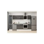 295X210 Cm High Gloss Mutfak Dolabı Mb-E80B45S50-2 High Gloss | Antrasit - Suntalam