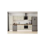 295X210 Cm Klasik Mebran Mutfak Dolabı Beyaz Beyaz Mb-E80B45S50-2 Mebran | Kumtaşı - Mdf
