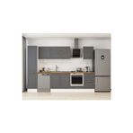 295X210 Cm Klasik Mebran Mutfak Dolabı Beyaz Mb-E80B45S50-2 Mebran | Antrasit - Suntalam