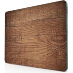 29X34CM Koyu Ahşap Desenli Cam Kesme Tahtası, Şık ve Kullanışlı Tasarım - Ahşap - Ceviz - Seçenek 1