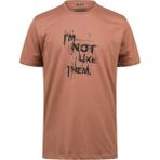 2AS Alex Baskılı Erkek Sıfır Yaka T-Shirt 035 - M - Kahve