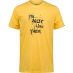 2AS Alex Baskılı Erkek Sıfır Yaka T-Shirt 035 - XS - Sarı