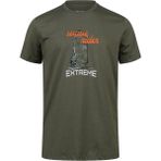 2AS Alex Baskılı Erkek Sıfır Yaka T-Shirt 042 - M - Haki