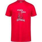 2AS Alex Baskılı Erkek Sıfır Yaka T-Shirt 042 - M - Kırmızı