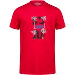 2AS Alex Baskılı Erkek Sıfır Yaka T-Shirt 047 - Kırmızı