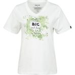 2AS Alone Baskılı V Yaka Kadın T-Shirt 405 - Beyaz - XS