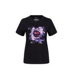2AS Alone Baskılı V Yaka Kadın T-Shirt 405