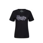 2AS Alone Baskılı V Yaka Kadın T-Shirt 406