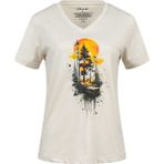 2AS Alone Baskılı V Yaka Kadın T-Shirt 413 - 2XL - Kum