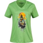 2AS Alone Baskılı V Yaka Kadın T-Shirt 413 - XS - Yeşil