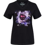 2AS Alone Kadın V Yaka T-Shirt 405 Siyah Pamuk Kumaşlı Nefes Alabilen Özellikli Tasarım - XL