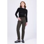 2AS Bosıe Kadın Softshell Pantolon Orta Kalınlıkta Su Geçirmez ve Rüzgar Geçirmez - XS - Haki