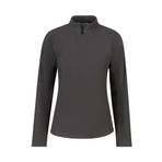 2AS Camila Kadın Yarım Fermuarlı İnce Polar Sweatshirt Antrasit