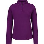 2AS Camila Kadın Yarım Fermuarlı İnce Polar Sweatshirt Mor