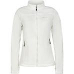 2AS Cara Kadın Tam Fermuarlı Ince Polar Sweatshirt Beyaz