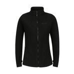 2AS Cara Kadın Tam Fermuarlı İnce Polar Sweatshirt Siyah