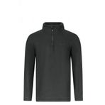 2AS Carlow 001 Siyah Renk Yarım Fermuarlı Erkek Polar Sweatshirt