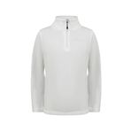 2AS Clara Çocuk Yarım Fermuarlı İnce Polar Sweatshirt Beyaz