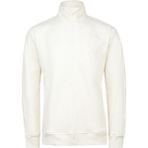 2AS Oreste Erkek Interlok Tam Fermuarlı Sweatshirt Beyaz