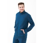 2AS Oreste Erkek İnterlok Tam Fermuarlı Sweatshirt Lacivert