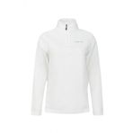 2AS Pinna Yarım Fermuarlı Beyaz Polar Kadın Sweatshirt