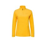 2AS Pinna Yarım Fermuarlı Sarı Polar Kadın Sweatshirt