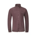 2AS Saka Mürdüm Tam Fermuarlı Erkek Polar Sweatshirt