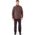 2AS Saka Mürdüm Tam Fermuarlı Erkek Polar Sweatshirt