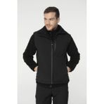 2AS Samana Softshell Yelek Siyah Renkli Erkek Kullanıma Uygun Su Kaydırma Özelliği ile Mevsim Geçişleri İçin