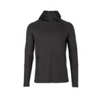 2AS Selenge Fermuarlı Kapşonlu Siyah Sweatshirt