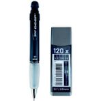 2b , 120\' Li 60 mm 0,7 Uç ve Serve Deep 0,7 Uçlu Kalem Seti (Metallik Mr. Black) - versatil - Siyah - 0,7 mm