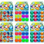 2CHILL Süper Kabarık Toplar Hi Bounce (6 Paket 12 Top) Küçük Oyuncaklar Parti Şekerleri. Raketbol Çocuk Ödülü Premium Hediye Oyuncak. Mini Renkli Kauçuk Toplar. Toplu Parti Şekerleri. 967-6s
