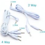 2Danlu 2 Pin 2.5mm 2/4 Yollu 2.5/3.5mm Tens Kablo Elektrot Teli Ems Tens Ünitesi Terapi Makinesi Fizyoterapi Vücut Masaj Cihazı Sağlık (Yurt Dışından)