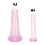 2Danlu Pembe-3-4 Silika Masaj Vücut Bardak Yüz Vantuz Anti Selülit Vakum Çukurluğu Kutular Sırt Masajı Kavanoz Çin Fizyoterapi Kiti (Yurt Dışından)